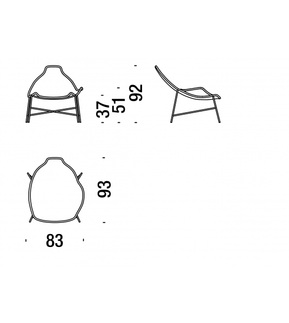 Tia Maria Relax Armchair Moroso