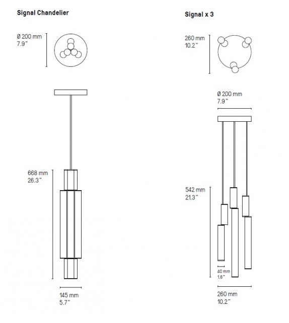 Signal CVL Luminaires Lámpara de Suspensión