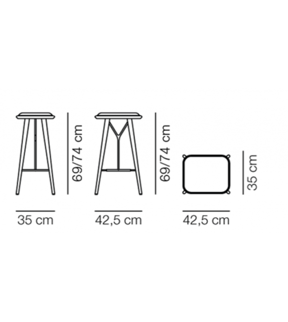 Spine Fredericia Tabouret
