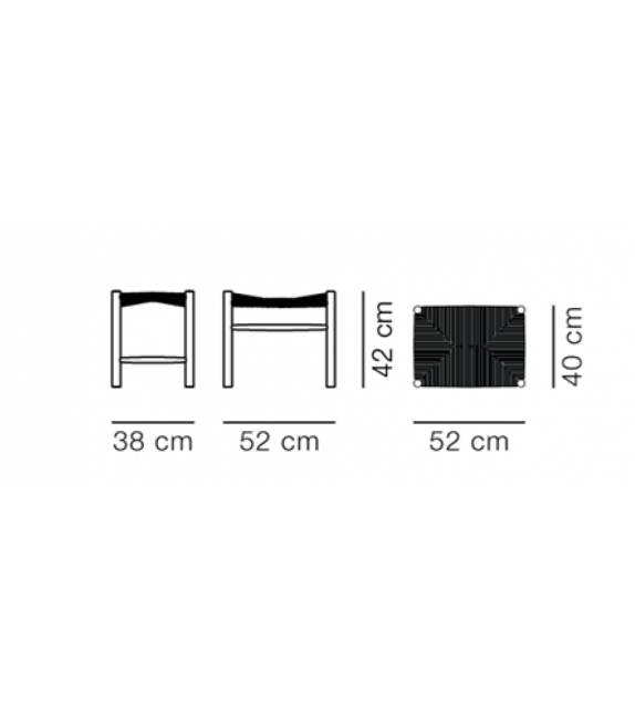 The People's Fredericia Footstool J16