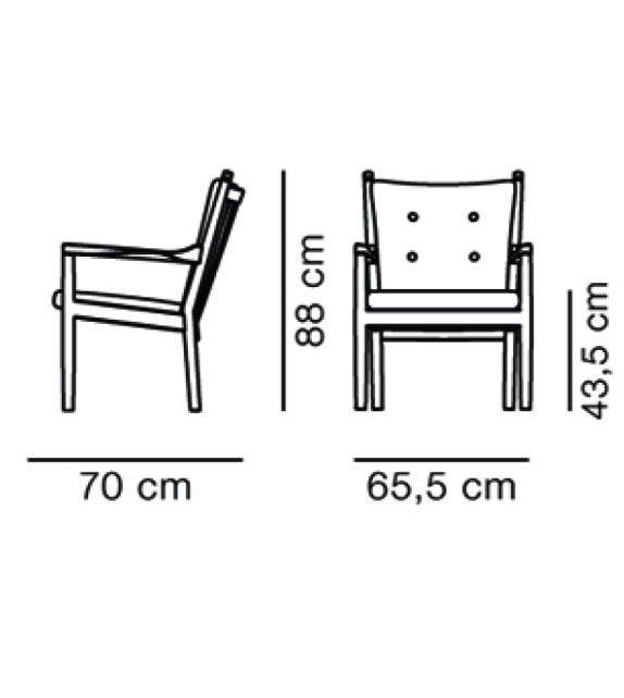 Spoke-Back Fredericia Chaise 1788