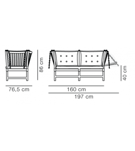 Spoke-Back Fredericia Lounge Chair 1788
