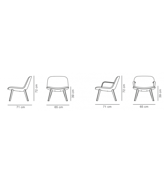 EJ 3 - Eyes Lounge Wood Erik Jørgensen Lounge Chair