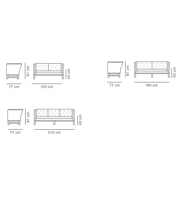 EJ 315 Erik Jørgensen Sofá