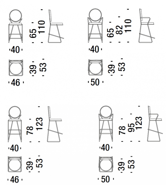 Double Zero Moroso Tabouret
