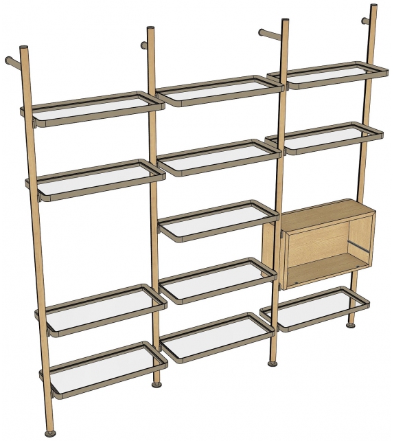 Ready for shipping - Hector Molteni & C Bookshelf