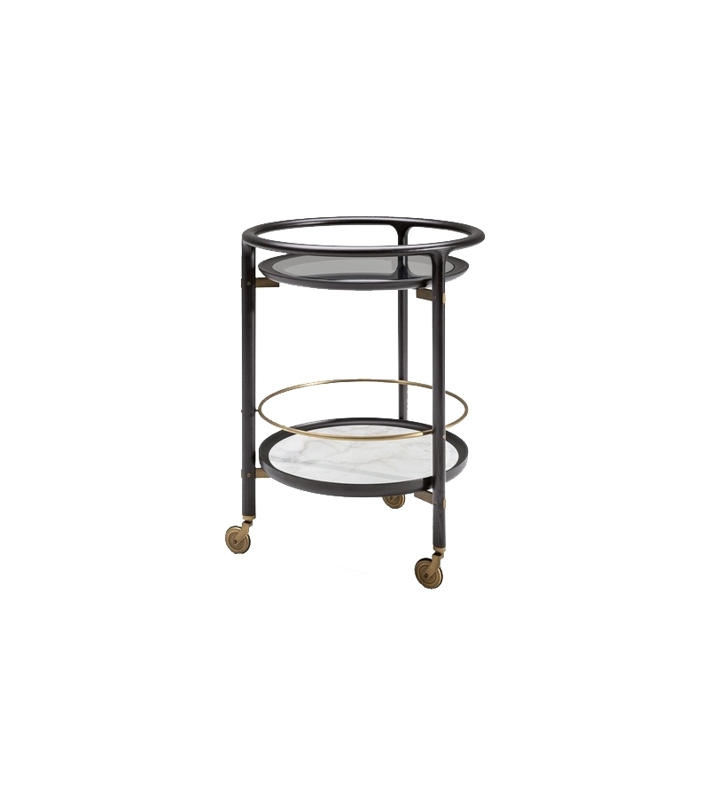 Duo Trolley Poltrona Frau & Ceccotti Collezioni Carro De Servicio