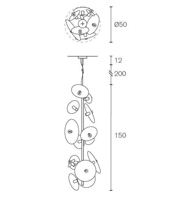 Solis Vertical Brand Van Egmond Lampada a Sospensione