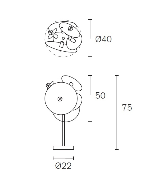 Solis Brand Van Egmond Lampada da Tavolo