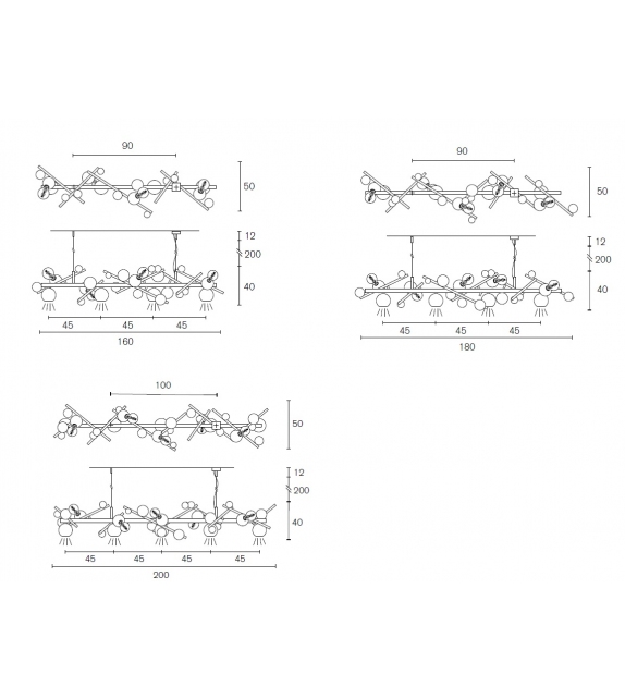 Galaxy Long Brand Van Egmond Lampada a Sospensione