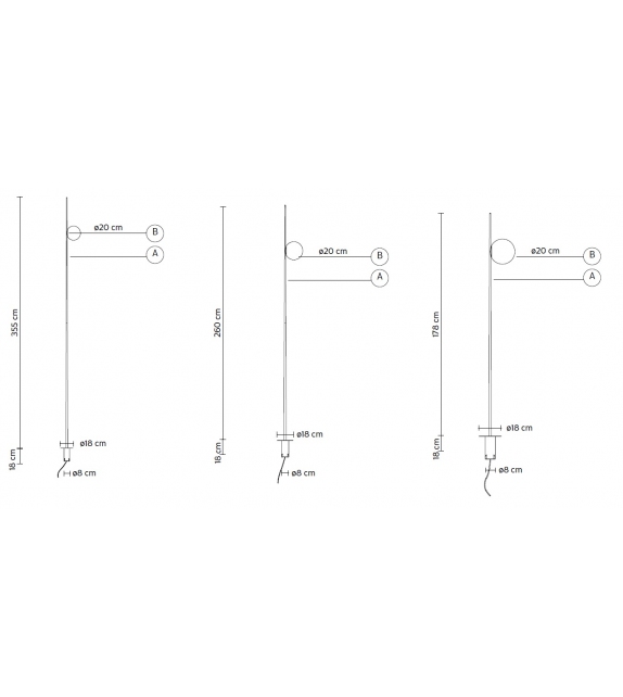 Atmosphere Outdoor Karman Lampadaire