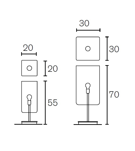 Hollywood Block Brand Van Egmond Tischleuchte