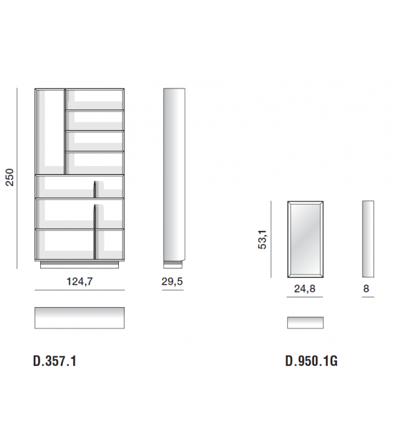 D.357.1 Bücherregale Molteni&C