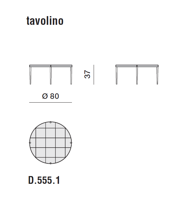 D.555.1 Molteni&C Tavolino