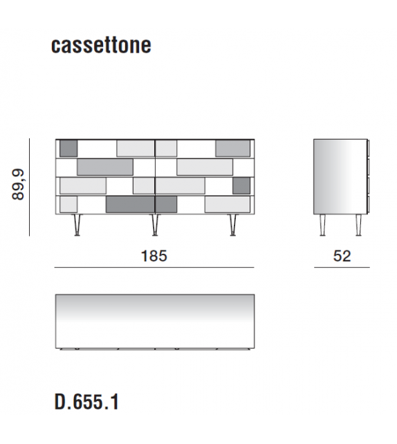 D.655.1 Cassettiera Molteni&C