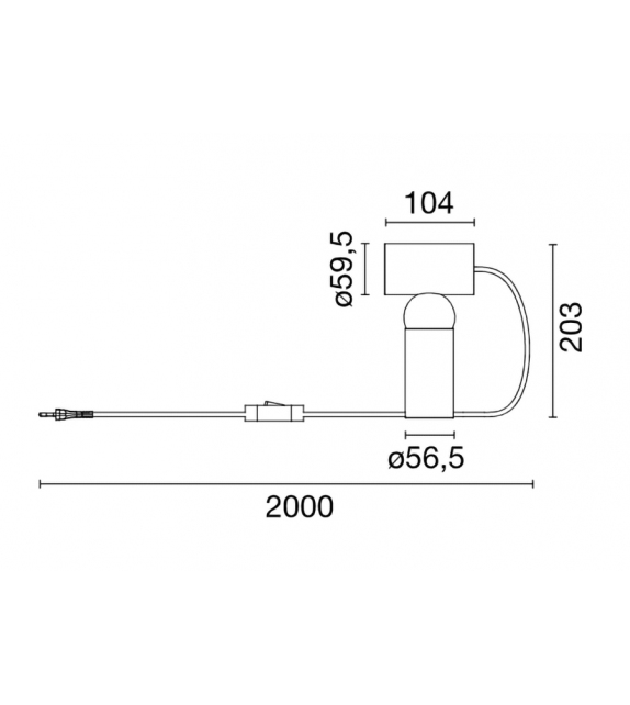 Bilboquet Flos Lampe de Table