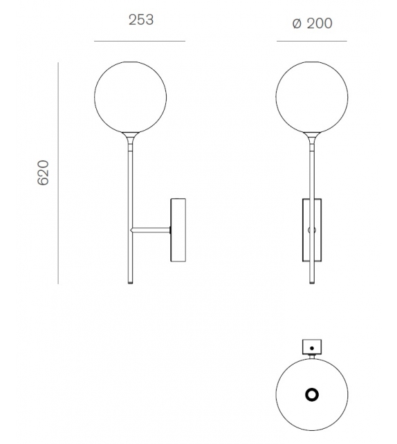 Palloncino Firmamento Milano Wall Lamp