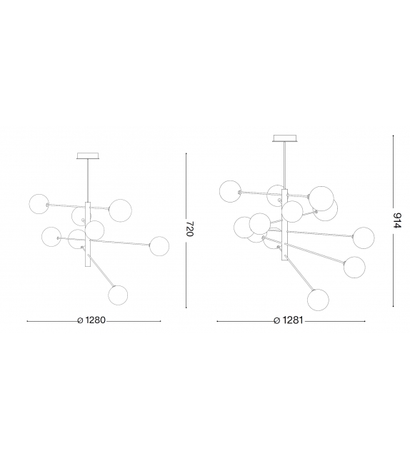 Equinoxe Ideal Lux Lampada a Sospensione