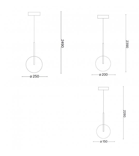 Equinoxe Single Ideal Lux Suspension