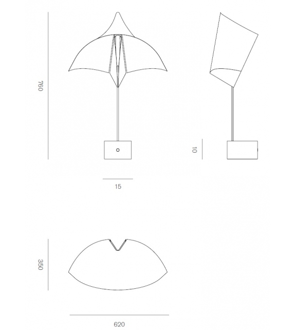 Badessa Firmamento Milano Lampada da Tavolo