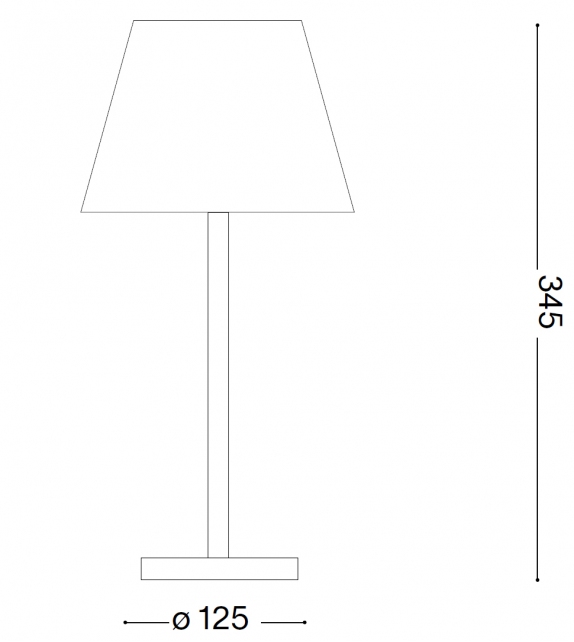 Lolita Ideal Lux Lampe de Table