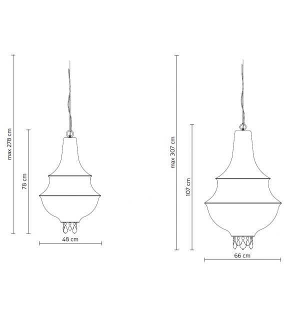 Lady D Outdoor Karman Lampada a Sospensione