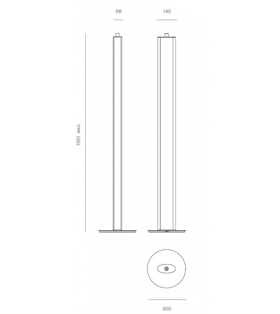 ex-Tr Firmamento Milano Lampadaire