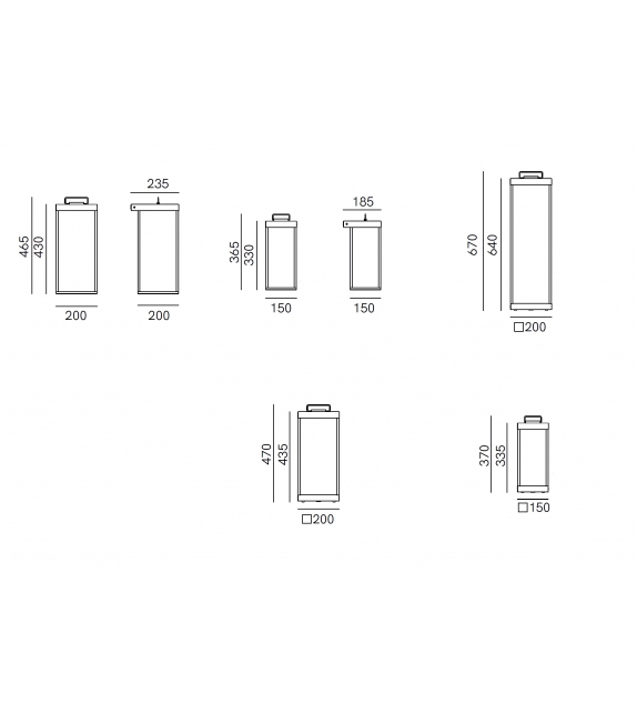 Lanterna Slim Il Fanale Floor Lamp