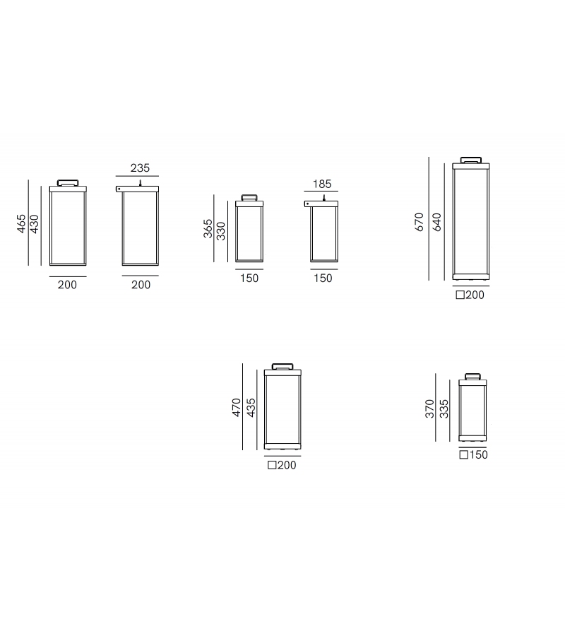 Lanterna Slim Il Fanale Lampada da Terra