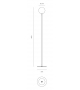 Palloncino Firmamento Milano Floor Lamp