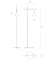Cono Firmamento Milano Floor/Reading Lamp