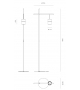 Piccola Boa Firmamento Milano Floor/Reading Lamp