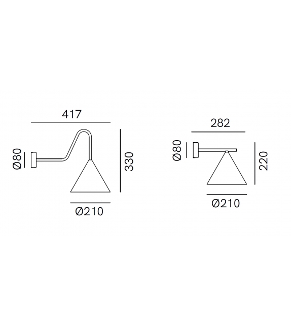 Cone Il Fanale Wall Lamp