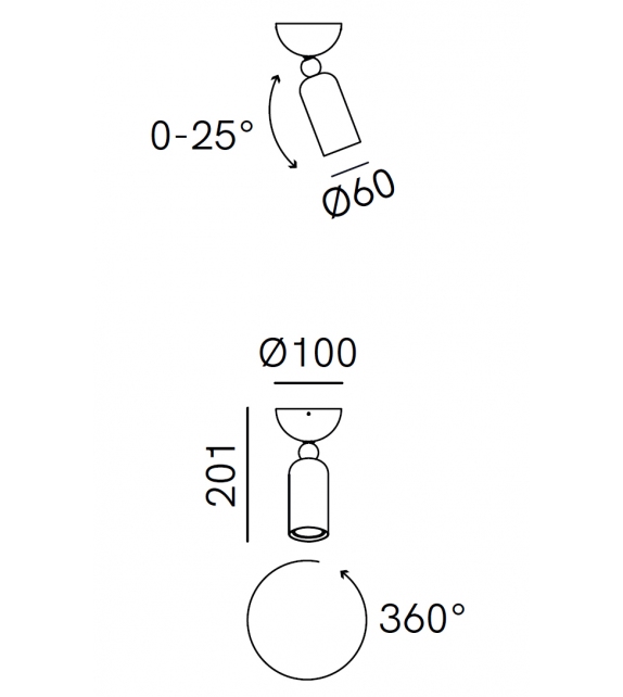 Madame Il Fanale Deckenleuchte