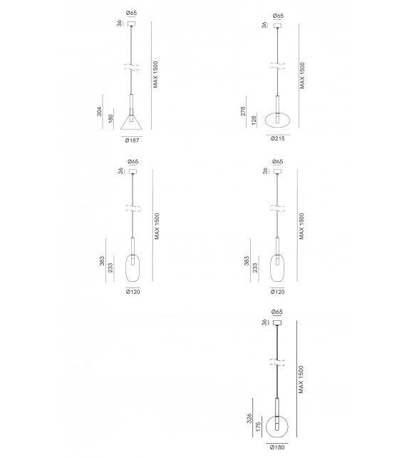 Alchimia 277.02 Il Fanale Lampe à Suspension