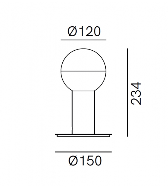 Molecola Il Fanale Lampe de Table