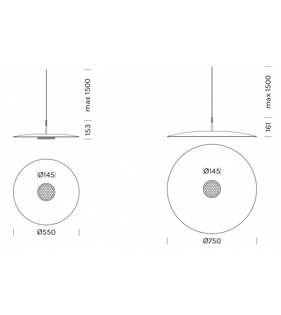 Overfly Plus Olev Lampada a Sospensione