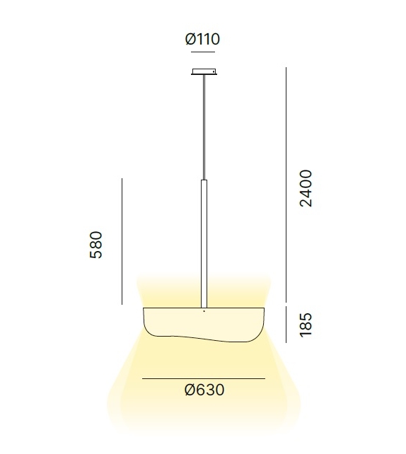 Ola Fly Quadrifoglio Group Suspension Lamp