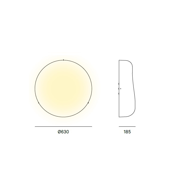 Ola Quadrifoglio Group Wall / Ceiling Lamp