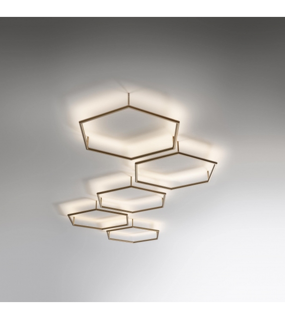 Poly Esagono PL Olev Deckenleuchte / Wandlampe