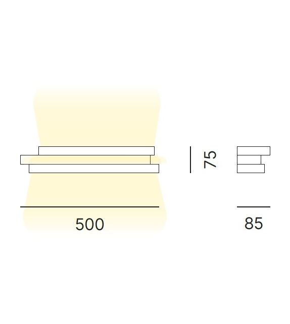 Escape 50 Quadrifoglio Group Wall-mounted Lamp