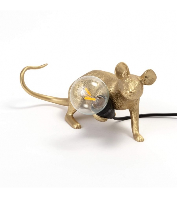 Mouse Gold Seletti Lámpara de Mesa