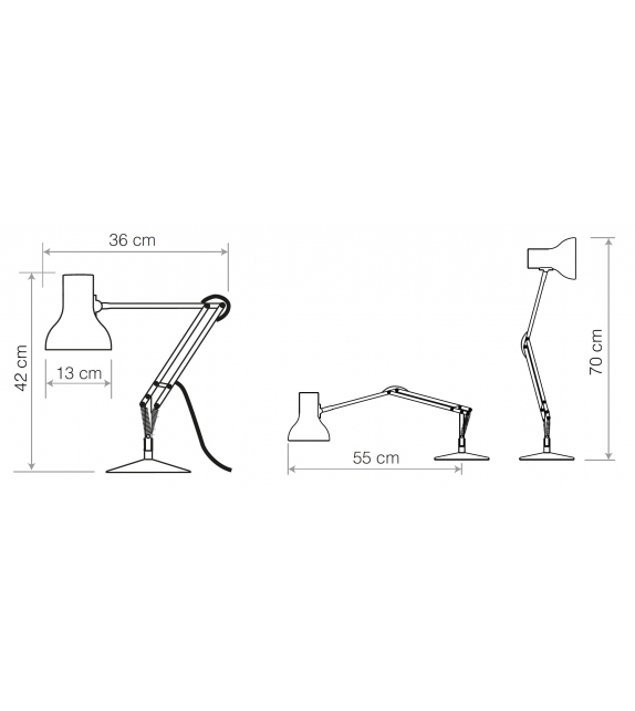 Type 75 Desk Editions Anglepoise Lampada da Tavolo