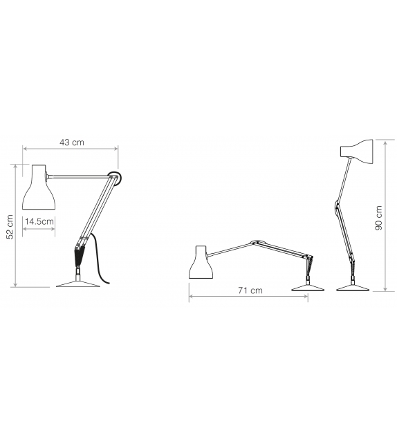 Type 75 Desk Editions Anglepoise Lámpara de Mesa