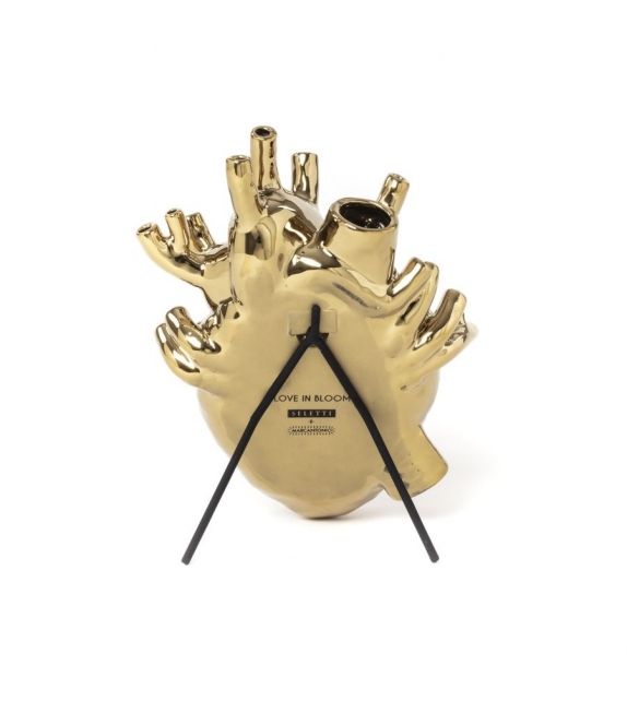 Love in Bloom Gold Vase Seletti