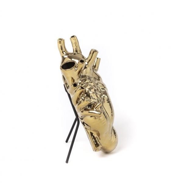 Love in Bloom Gold Vase Seletti