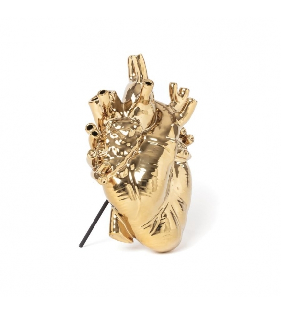 Seletti Vase Gold in Bloom White