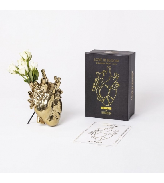 Love in Bloom Gold Seletti Vaso