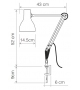Type 75 Desk Clamp Anglepoise Table Lamp