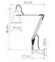 Original 1227 Mounted Anglepoise Wandleuchte